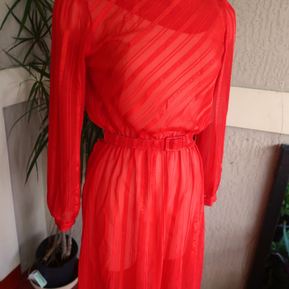 Vintage Two Girls California Sheer Dress